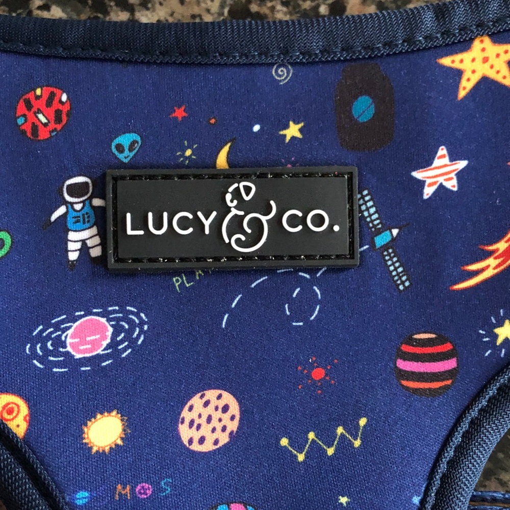 Lucy & Co. Space Doodle Reversible Harness in Gently used condition! - Picture 4 of 6